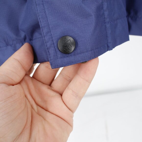 Outback Trading Company Jacket Men's Large Packable Parka Hooded Zip Pocket blue - Picture 2 of 15